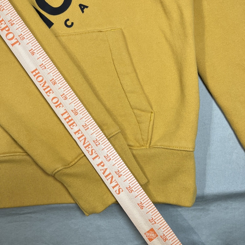 Hollister Womens Long Sleeve Hoodie Pullover Fleece Jacket Yellow XS - Picture 13 of 14